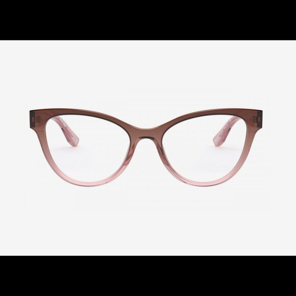 MUI MUI Eyeglass Frames in Clear Pink-Brown - Picture 2 of 5